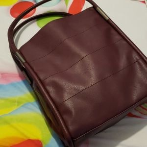 Burgundy tote
